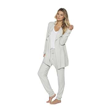 Barefoot Dreams CozyChic Lite Coastal Cardi, Sea Salt, Medium