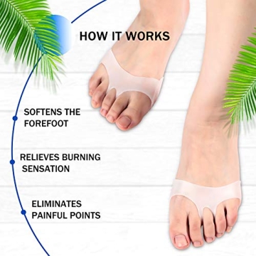 Breathable Silicone Ball of Foot Cushions for Pain Relief