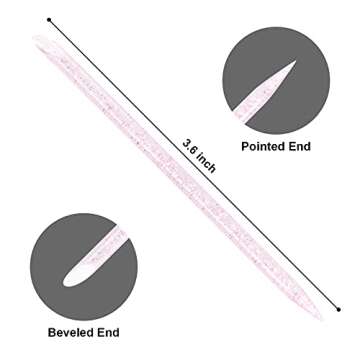 Vaincre 100 PCS Disposable Nail Stick Cuticle Pusher bulk, Double Sided Cleaning Cuticle Stick, Manicure and Pedicure Tool (Pink)