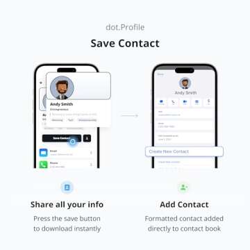 dot. Card Metal - Digital Business Card - Tap to Share NFC - iPhone & Android (Black)