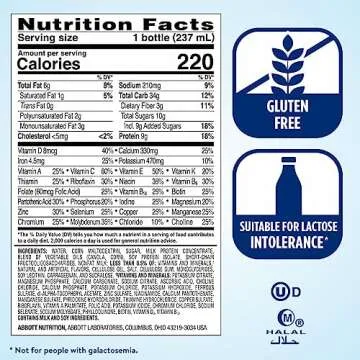 Ensure Original Vanilla Nutrition Shake with Fiber| Meal Replacement Shake | Ready To Drink | 9g Protein, 27 Vitamins and Minerals | 8 fl oz - 24 Pack