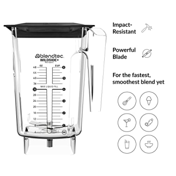 Blendtec 90 oz WildSide Jar - Commercial Grade Blending