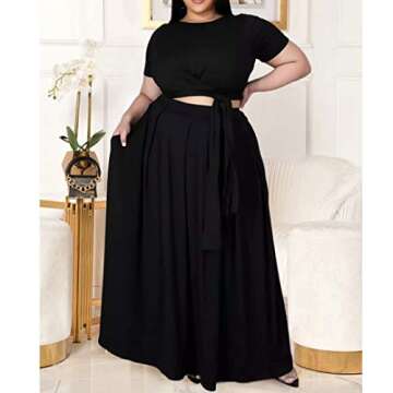 Women's Plus Size 2 Piece Dress Set - Stylish & Comfortable