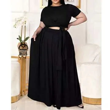 Women's Plus Size 2 Piece Dress Set - Stylish & Comfortable