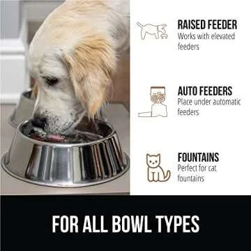 GORILLA GRIP Waterproof Pet Feeding Mat - 100% Silicone