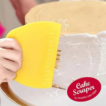 Teenitor Durable Dough Scraper Set for All Baking Needs