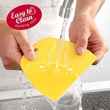 Teenitor Durable Dough Scraper Set for All Baking Needs