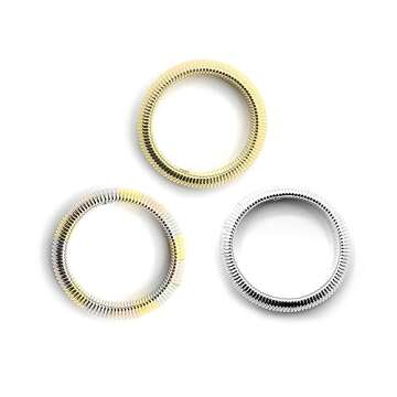 Marshal Metal Fashion Bracelet Omega Chain Brass 18k Gold Plated Silver Plated Tubogas Bracelet (20mm) (20mm3Pcs)