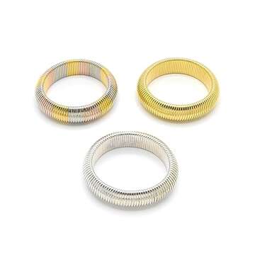 Marshal Metal Fashion Bracelet Omega Chain Brass 18k Gold Plated Silver Plated Tubogas Bracelet (20mm) (20mm3Pcs)