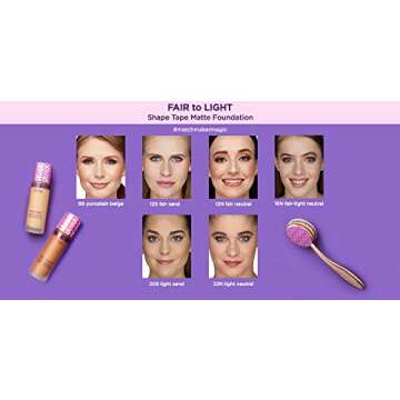 double duty beauty shape tape matte foundation- 20S light sand