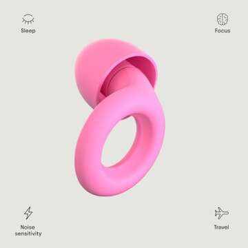 Loop Quiet Equinox Earplugs – Reusable Noise-Reducing Earplugs | Colourful Hearing Protection | Perfect for Sleep, Focus, Noise Sensitivity & Travel | Customizable Fit | 26dB (SNR) Noise Reduction