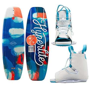 Hyperlite Divine Womens Wakeboard 128 W/Allure Bindings Blue/White
