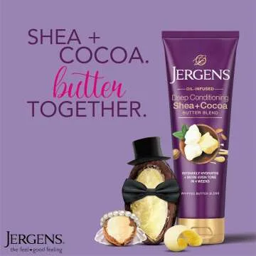 Jergens Shea Cocoa Butter Body Lotion for Dry Skin