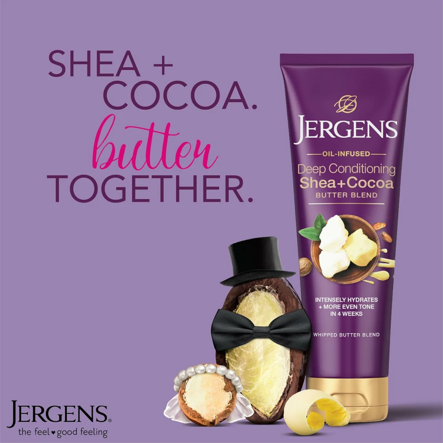 Jergens Shea Cocoa Butter Body Lotion for Dry Skin