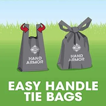 Bags on Board Hand Armor Dog Poop Bags | Extra Thick Dog Waste Bags with Leak Proof Protection | 7x15 Inches, 100 Bags, Blue, 3203940030