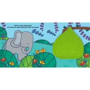 Little Hippo Books Peek and Seek - In the Wild - Children's Sensory Touch and Feel Board Book with Lift-the-Flap Felt Pieces