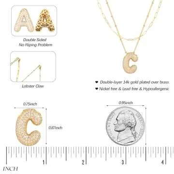 LUCA SMITH Personalized Initial Necklaces for Women