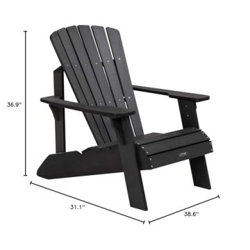 Lifetime Faux Wood Adirondack Chair for Perfect Outdoor Comfort