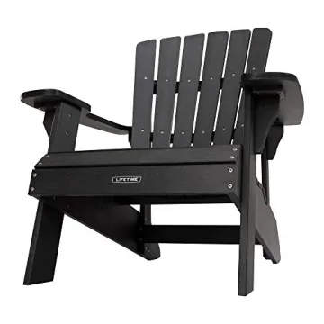Lifetime Faux Wood Adirondack Chair for Perfect Outdoor Comfort