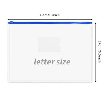 EOOUT 36pcs Plastic Envelopes A4 Letter Size 11 Colors