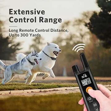 DOG CARE Dog Training Collar - Rechargeable Dog Shock Collar with Beep Vibration Shock Training Modes, Rainproof Receiver, Large Remote Range, 2 Receivers Dog Training Collar with Remote