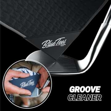 Blue Tees Magnetic Golf Towel - 4-in-1 Utility Towel