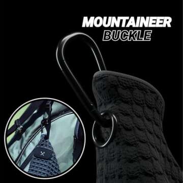 Blue Tees Magnetic Golf Towel - 4-in-1 Utility Towel