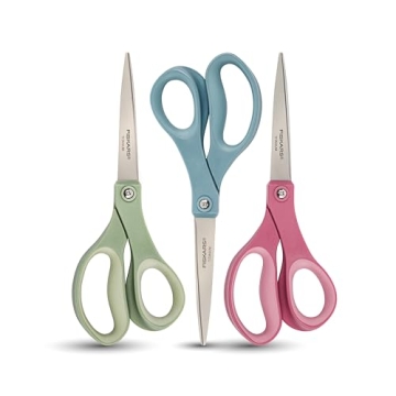 Fiskars SoftGrip Titanium Scissors - Ergonomic Cutting Essential