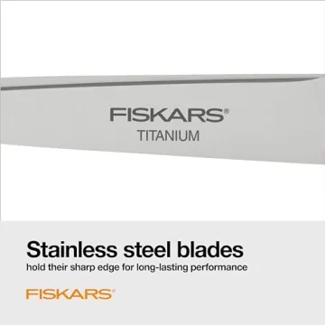 Fiskars SoftGrip Titanium Scissors - Ergonomic Cutting Essential