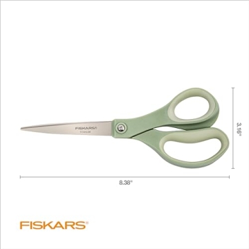 Fiskars SoftGrip Titanium Scissors - Ergonomic Cutting Essential