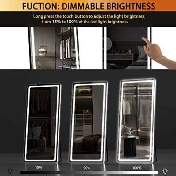 LED Full Length Mirror - Hasipu 65" x 22" Brightness & Elegance