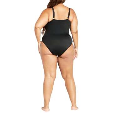 City Chic Women's Palma 1 Piece, Black