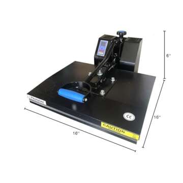 ePhotoInc 16x20 Digital Heat Press for Custom T-Shirts
