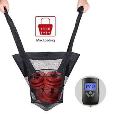 ZWOOS Large Beach Bags and Totes Bag for Women，Extra Waterproof Beach Tote Bag with Zipper & Pockets ， Heavy Duty, Lightweight & Foldable ，Grocery Produce Bags Washable Mesh Shopping Bags (Black）