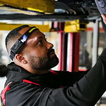 NightBuddy The Original LED Headlamp Rechargeable Flashlight for Adults Camping Essentials Backpacking Lights 4X Brighter Other Headlight Headband Lamp 5 Light Modes Hiking Gear Must Haves (Headlamp)