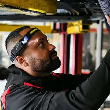 NightBuddy The Original LED Headlamp Rechargeable Flashlight for Adults Camping Essentials Backpacking Lights 4X Brighter Other Headlight Headband Lamp 5 Light Modes Hiking Gear Must Haves (Headlamp)