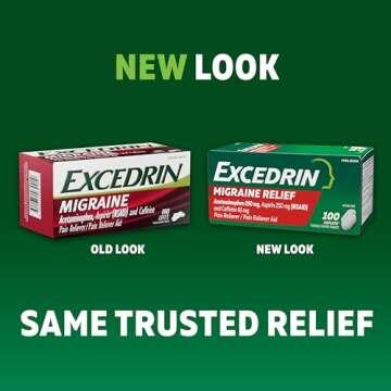 Excedrin Migraine Relief Caplets to Alleviate Migraine Symptoms - 200 Count