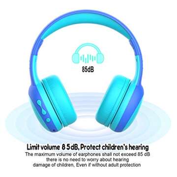 gorsun Kids Bluetooth Headphones - Safe & Fun Wireless Audio