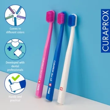 Curaprox 5460 Ultrasoft Toothbrush 3 Pack for Gentle Cleaning