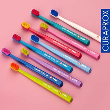 Curaprox 5460 Ultrasoft Toothbrush 3 Pack for Gentle Cleaning