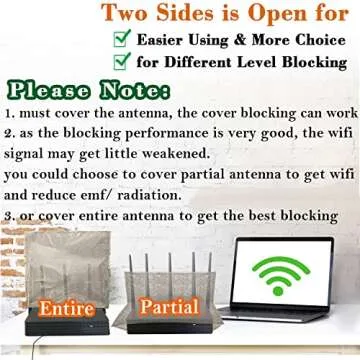 WiFi Cover Emf Protection WiFi Router Cover Radiation Shielding WiFi Guard Emf Faraday Cage for Rout...