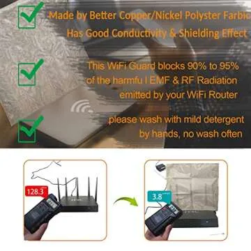 WiFi Cover EMF Radiation Shield - Adjustable Protection