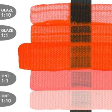 Golden Fluid Acrylics Pyrrole Orange Vibrant Paint 1 oz