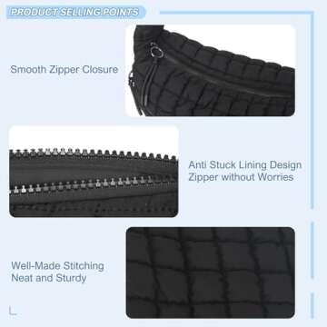 CATMICOO Puffer Tote Bag for Women: Carryall Puff Shoulder Bag for Travel - Lightweight Quilted Bag for Gym