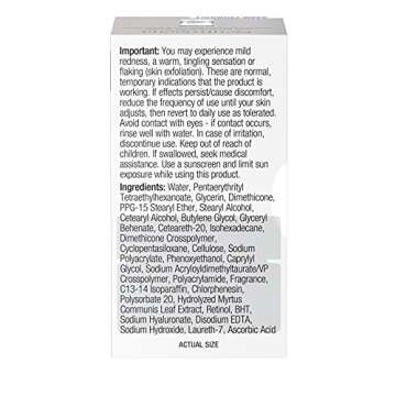 Neutrogena Anti-Aging Rapid Wrinkle Repair Retinol Regenerating Cream, 0.5 Oz Mini, & Neutrogena Anti-Aging Rapid Wrinkle Repair Retinol Pro+ 0.5% Power Serum, Travel Size 1 Fl. Oz