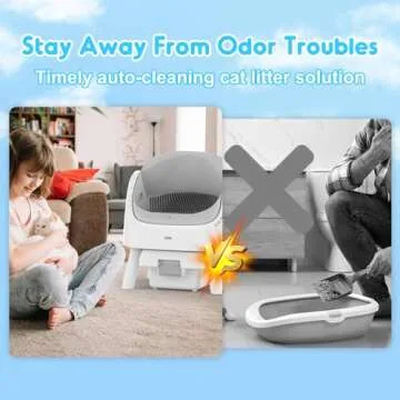 AutoScooper 11 Self Cleaning Cat Litter Box, Automatic Cat Litter Box for Multiple Cats, Integrated ...