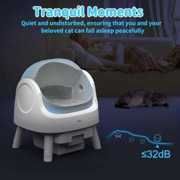 AutoScooper 11 Self Cleaning Cat Litter Box, Automatic Cat Litter Box for Multiple Cats, Integrated Safety Protection with Open-Top Design