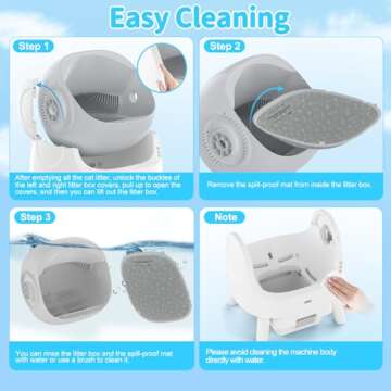 AutoScooper 11 Self Cleaning Cat Litter Box, Automatic Cat Litter Box for Multiple Cats, Integrated Safety Protection with Open-Top Design