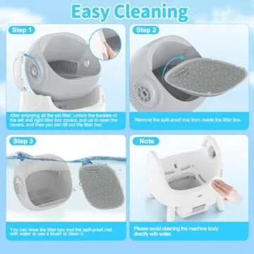 AutoScooper 11 Self Cleaning Cat Litter Box, Automatic Cat Litter Box for Multiple Cats, Integrated Safety Protection with Open-Top Design