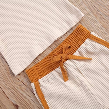 YOKJZJD Baby Summer Knit Tracksuit for Toddlers
